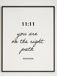 1111 Angel Number Print, 11:11 Poster, Manifestation Energy Spiritual Poster, Minimalist Home Decor, Angel Number Poster Prints No Framed, Gifts For Women, Bedroom Decor, Wall Art Home Decor, Modern Wall Art