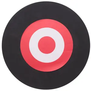 QYKF 25×3cm Self‑Healing EVA Foam Archery Target, Black & Red, for Bow Hunting & Shooting Practice