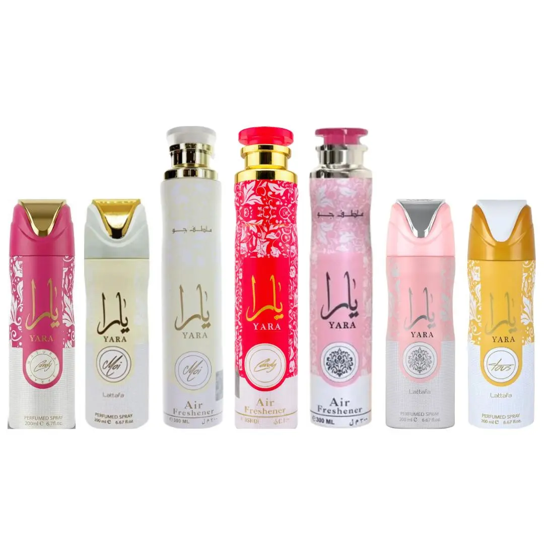 Yara Candy air freshener + Yara Candy deodorant + Yara Deodorant + Yara Air Freshener + YARA MOI Air Freshener + Yara moi deodorant + yara tous deodorant -- 7 piece bundle, Vanilla, Body Care
