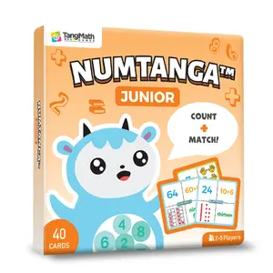 NumTanga™ JR - Count & Match Card Game for Grades K-3 - 40 Cards - Ideal for Math Centers & Home Practice - Strengthening Number Recognition & Place Value