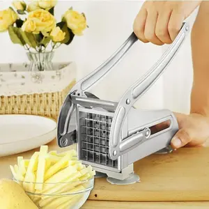 Multi-purpose French fry slicer, stainless steel professional French fry cutter, French fry slicing machine, dedicated press-cutter for French fries, multi-functional fruit and vegetable slicing kitchen tool, festive gift