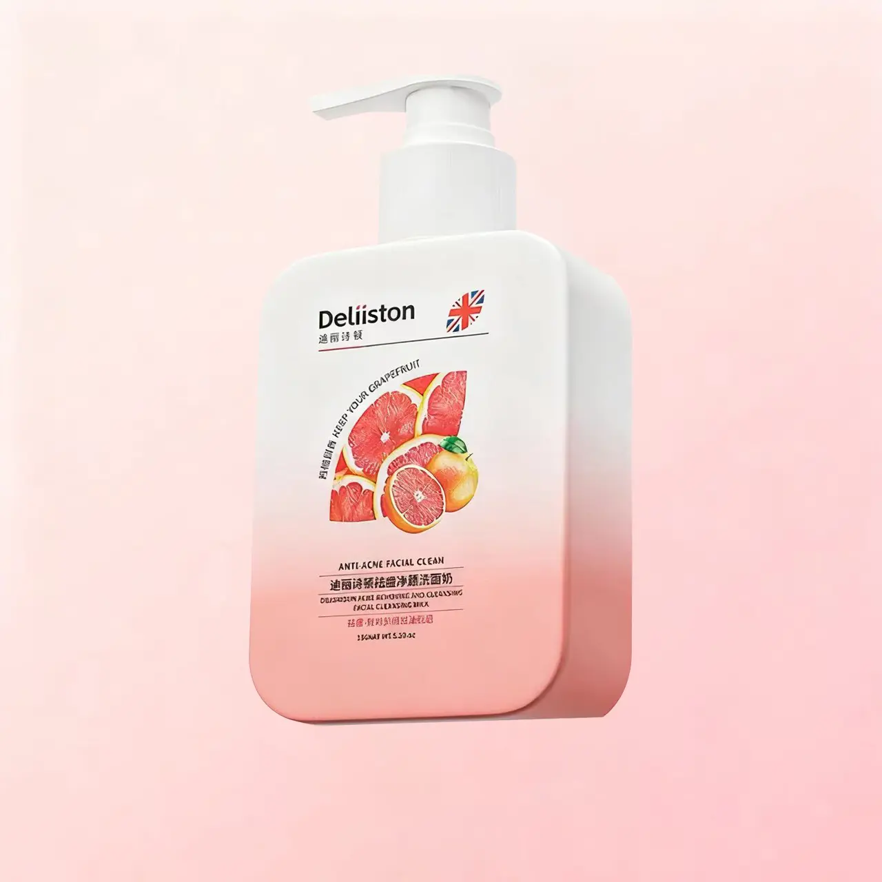 Deliiston 10% Benzoyl Peroxide Foam Facial Wash - Maximum Strength Antibacterial Facial Cleansing for Acne Prone Skin, Regular Edition Bottle with No Added Harsh Ingredients for Fresh and Clean Feel