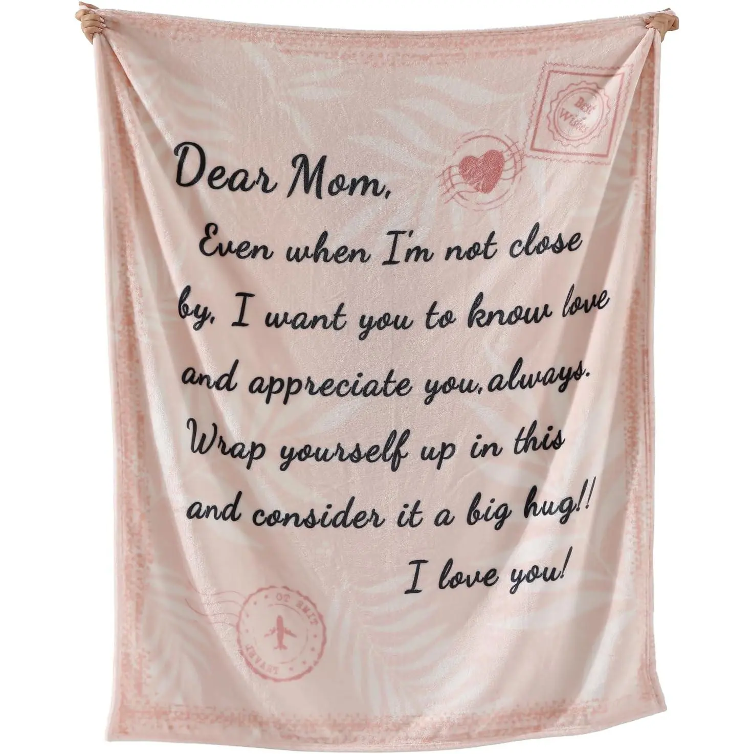 Flannel Blanket Throw Blanket for Mom Birthday Gifts from Daughter Son, Dear Mom Blanket for Women's Day, Super Soft Flannel Throw Blanket for Couch Bed Sofa, Warm and Cozy