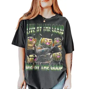 Live by The GOOP Bungulato Shirt, Funny 90s Bootleg Shirt, Burnt Peanut Merch, Viral Meme Trendy Tee, Weirdcore Humor Cute Clothes Gift for Girl Women Men Her Him Gamer Stremer Lover Fan Gift Apparel