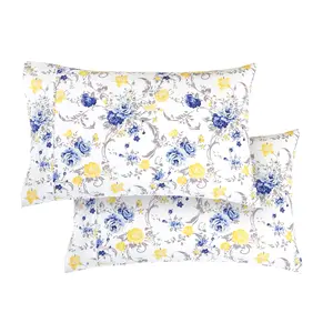 Mocassi Floral and Stripe Pattern Pillowcases