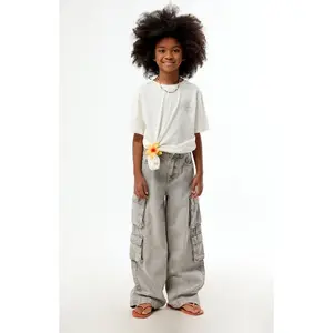 Pacsun Kids Baggy Jeans Cargo Gray