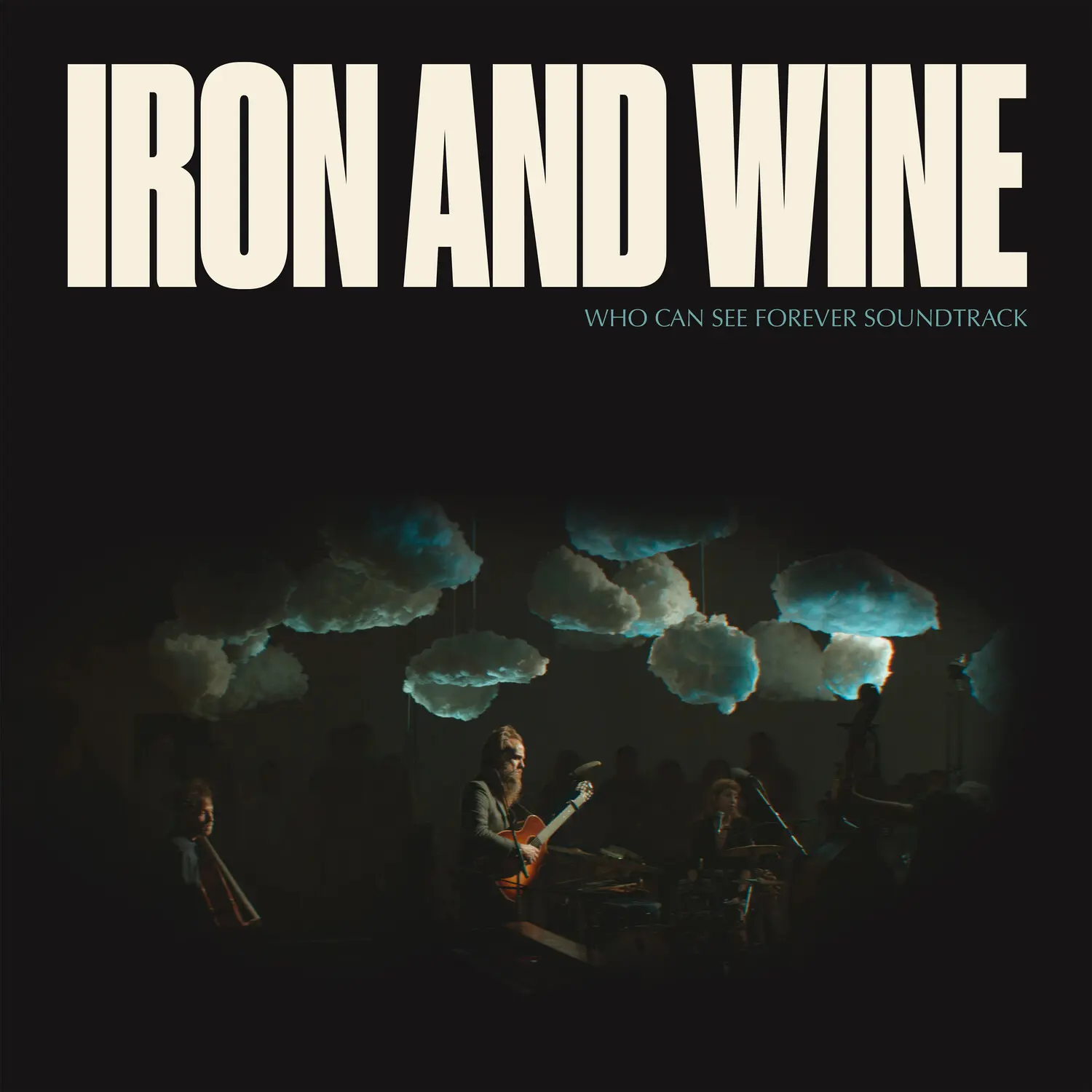 Iron & Wine - Who Can See Forever Original Soundtrack Music Vinyl Record, 2023 Limited Edition Blue Colored LP Vinyl, 2023 Release, English Lyrics, Full Album Tracks, LP (Long Play)
