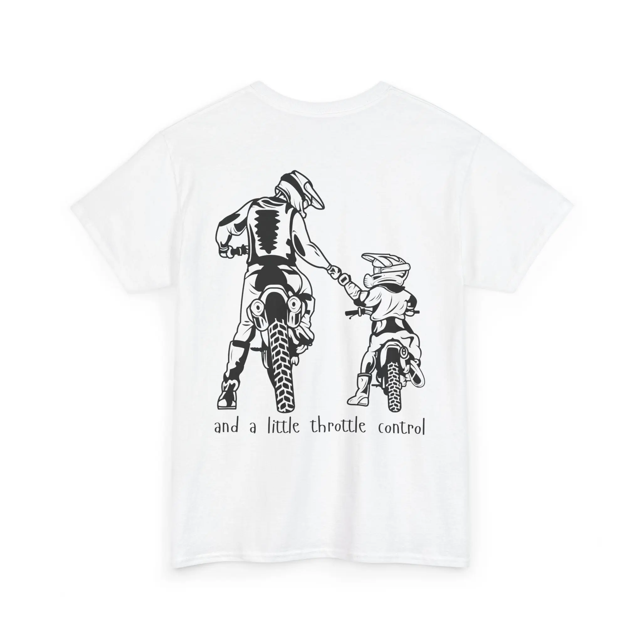 Teaching Life Lessons Between the Ruts T-Shirt | Motorcycle Dad Mom and Kid Riding