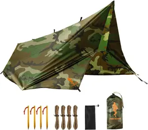Free Soldier Waterproof Portable Tarp for Outdoor Camping, Travel, and Backpacking with UV Protection and Heavy Duty Fabric pop tent