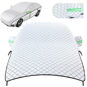 Windshield Cover for Ice, Snow & Frost Protection (197x67 inches), All-Weather Car Roof Windshield Protector for Sedans, SUVs & Hatchbacks