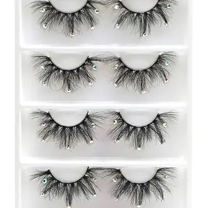 Hottie Rhinestone Beauty Glitter Rhinestone Strip Lashes - Sparkling Glitter with Lightweight Design for Easy Application, Lightweight & Comfortable