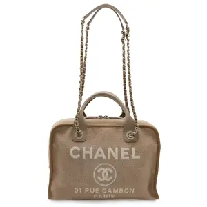 Pre-owned CHANEL Canvas Shoulder Bags Deauville 2way Bag