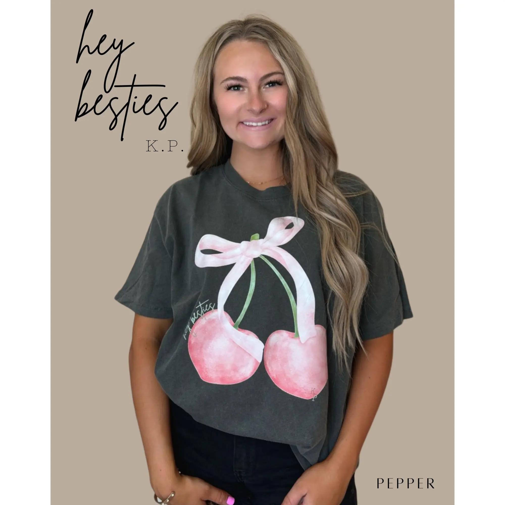Kylie Pitts HEY BESTIES Tshirt Kylie Pitts HEY BESTIES Tshirt