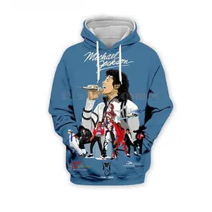 Unisex 3D Michael Jackson Hoodie Fashion Streetwear Hip hop Style Fashion Sweatshirts Hoodies