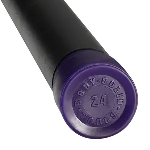 24LB DARK PURPLE PADDED WEIGHTED BAR - Grip Diameter 1.50"