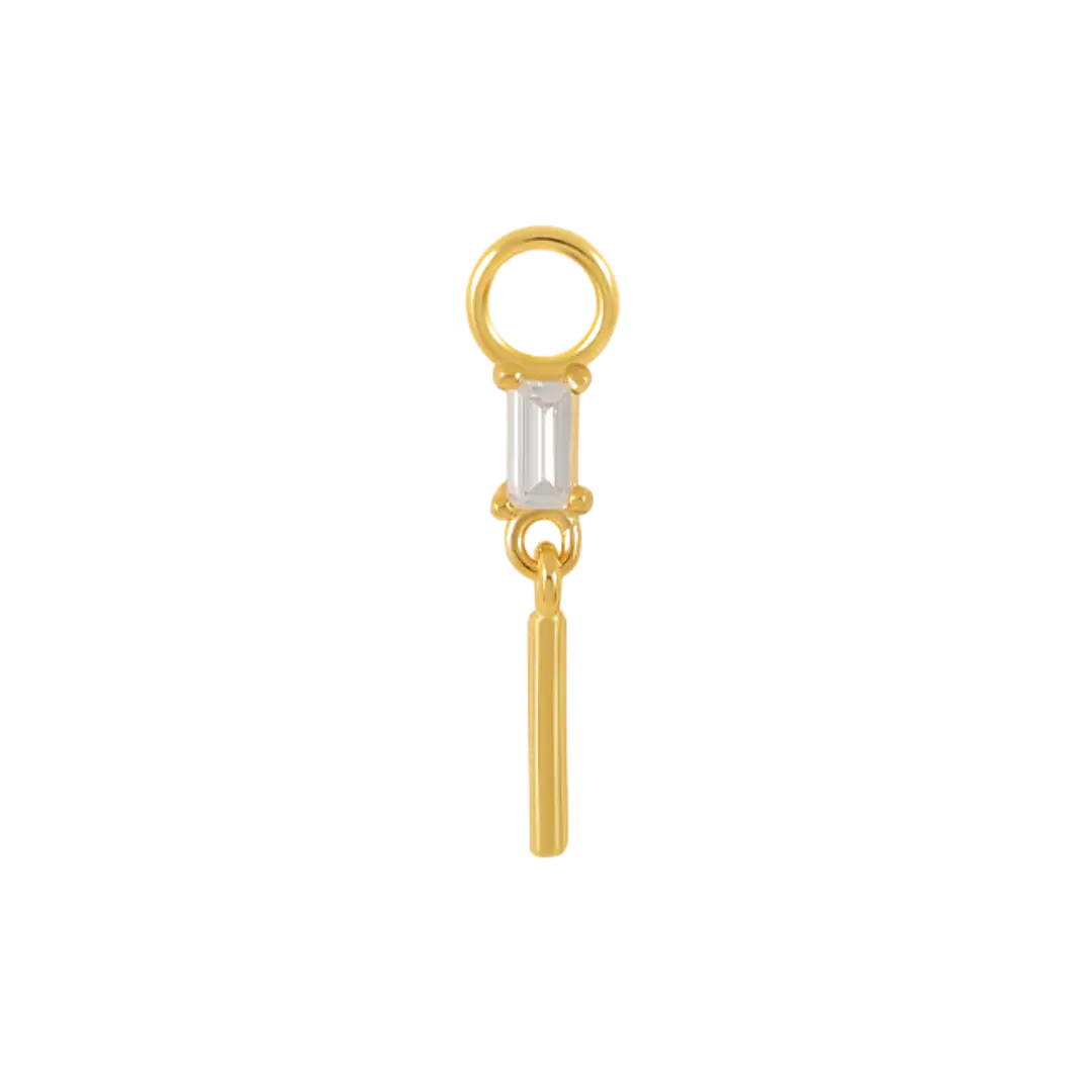 Snowy Ice Dangle Earring Charm