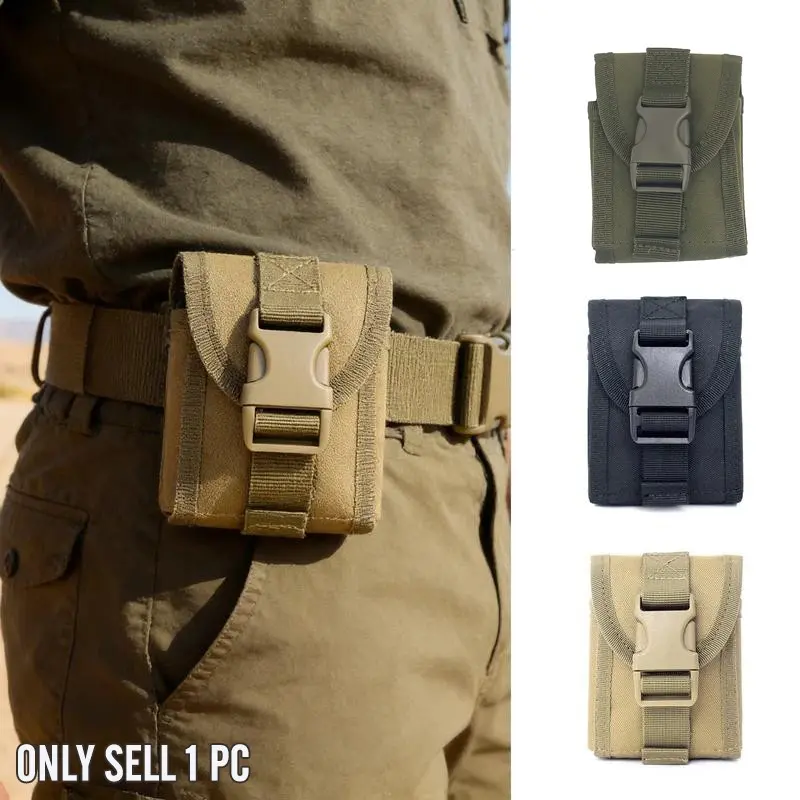 Compact Tactical EDC Cigarette Pouch Tools Organizer 1000D Nylon Water Resistant MOLLE Backpack Vest Hunting Mag Bag Waist Pack Tactical Sports Bags Sporty Vest Bag
