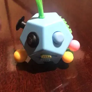 12 Sided Fidget Cube, Multifunction Durable Stress Relief Toy, Anti Depression Cube, Fidget Toy for ADHD, Anxiety, Focus Training Supplies for Students & Adults