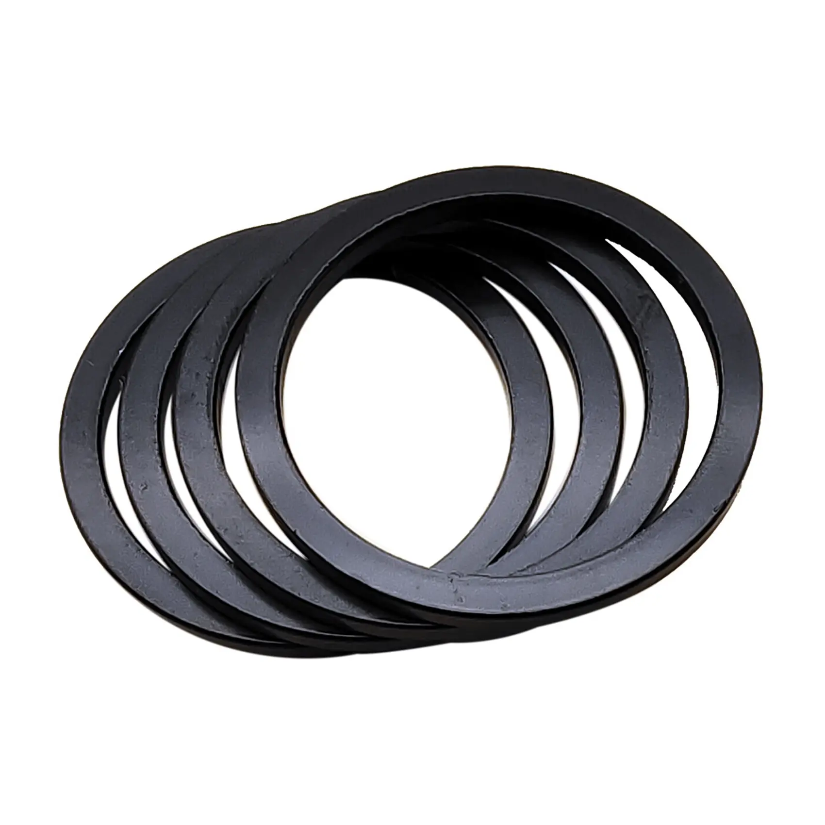 4-Pcs 2.5mm Aluminum Alloy Bottom Bracket Adapter for Bafang BBS01, BBS02, BBSHD Mid Drive Motors - Motor Spacing Gasket Washer for Proper Fitment, Better Chain Alignment, Crank Crankset BB Setup