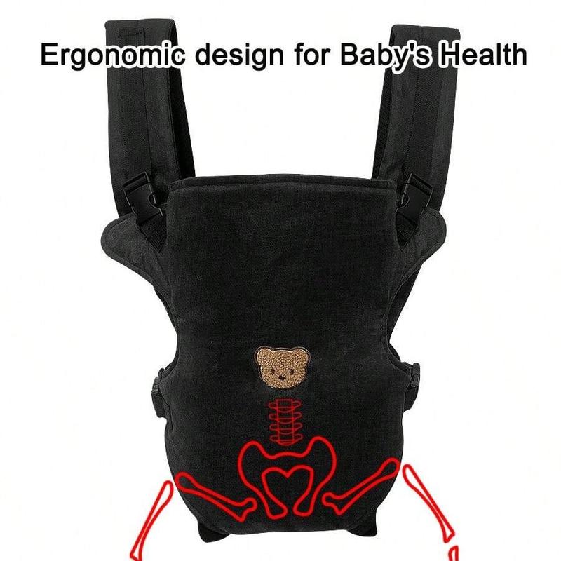 Ergonomic Multifunctional Baby Carrier, Lightweight Carrier, Newborn Sling Carriers, 4-In-1 Portable Travel Gear, Adjustable Comfortable Front & Back Straps, Perfect Gift for Newborns