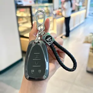 ACEBOY for Chevy Key Fob Cover Case Shell Cover TPU Protector Holder for Chevrolet 2020 2019 2018 2017 2016 Chevy Malibu Camaro Cruze Traverse Spark Equinox Sonic Volt Bolt