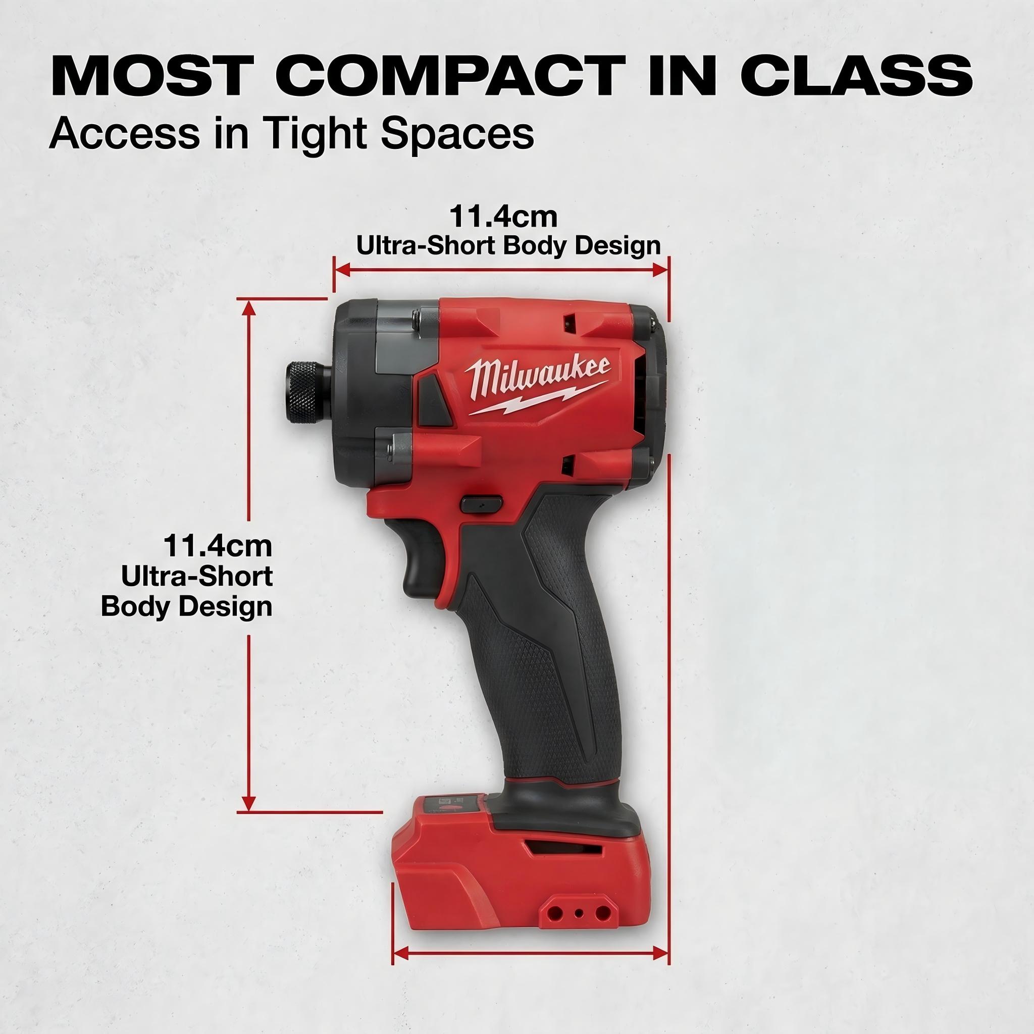 Milwaukee M18 FID3 Cordless Impact Driver With Battery Charger Automotive Tools For Mechanics High Speed Compact Design