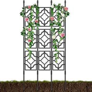 Outdoor Patio Climbing Plant Garden Trellis, Kalolary Screen Garden Trellis, Rust-Resistant Vine Trellis, Support for vines and climbers, Cucumber Frame, Indoor Fruit Vegetable Flower Potted Plants, Garden Arbor
