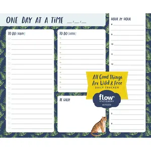 All Good Things Are Wild and Free Daily Tracker by Irene Smit, Astrid van der Hulst, Editors of Flow magazine, Valesca van Waveren