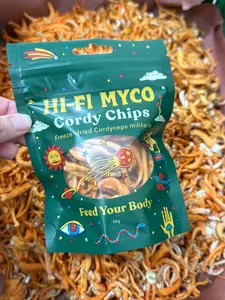 Cordy Chips – Freeze-Dried Cordyceps Mushrooms – Crunchy Gourmet Snack – 10grams