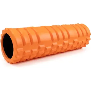 Foam Roller for Deep Tissue Massager, 18" Trigger Point Foam Roller, Patented Exercise Roller for Muscle Recovery, Physical Therapy, Improves Mobility, Fitness, Yoga and Pilates (Orange)