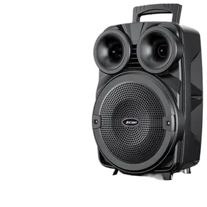 6-Inch Bluetooth Portable Speaker Powerful Bass Subwoofer for Square Dance Outdoor Home KTV Mic Singing