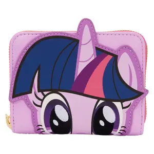 My Little Pony Twilight Sparkle Loungfly Cosplay Glitter Zip Around Wallet