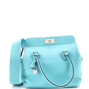 Pre-owned HERMÈS Leather Top Handle Bags Hermes Toolbox Bag Swift 26 by Rebag