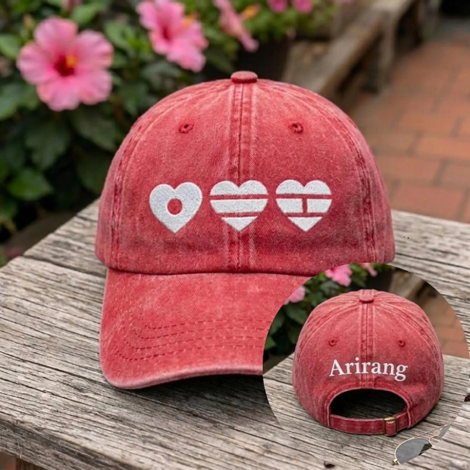 Ari-rang 2026 World Tour Embroidered Casual Baseball Cap - Adjustable 21.6in-23.6in (55cm-60cm) Clothes Accessory Hat with Buckle, Plain Style Holiday Memorial Day Gift for Kpop Fans (Halloween Eligible), Anniversary, Everyday, Fishing, Fitted, Golf, Brea