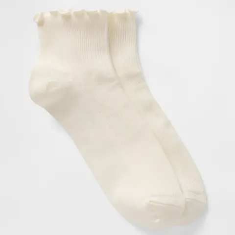 Gap Women's Ribbed Ruffle Socks