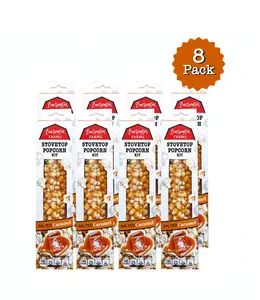 Burlington Farms Stovetop Kernels - Salted Caramel Seasoning - 8 Count