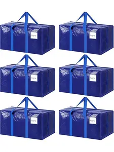 Holiday Haul  Gallon Extra Large Heavy Duty Foldable Moving Bags With CarryingHandles, Zippers and Tag Pocket, Outdoor Camping, water proof Organiser, Waterproof Storage Bag