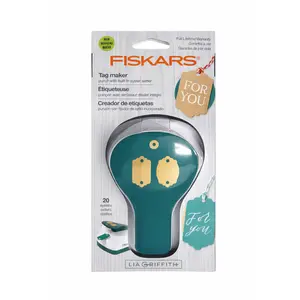 Fiskars Lia Griffith Beveled Double Tag Maker w/ Eyelet Setter 120030‑100