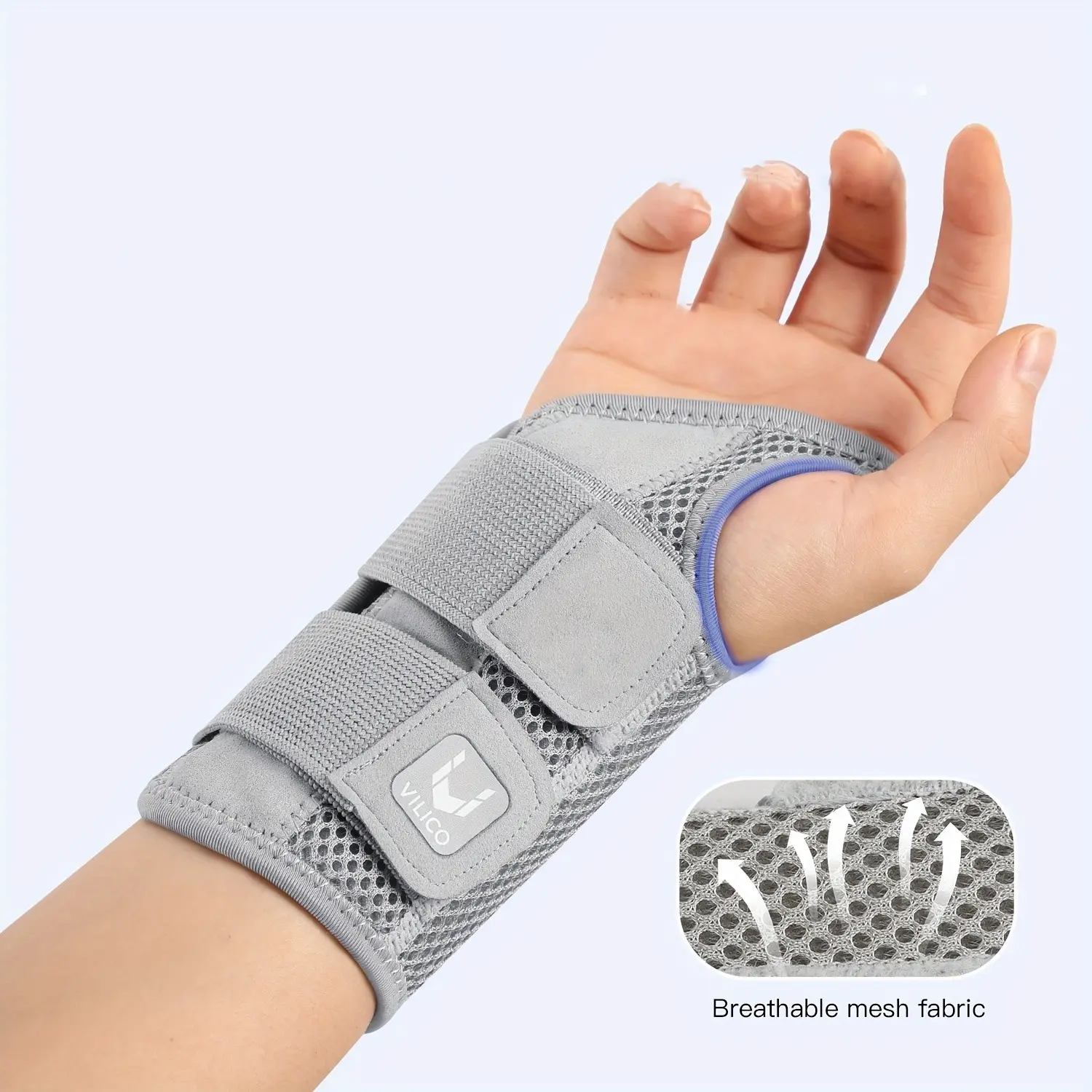Men's Adjustable Wrist Support Brace, Breathable Thumb and Wrist Strap, Ideal for Sports and Daily Use, Comfortable Joint Protector