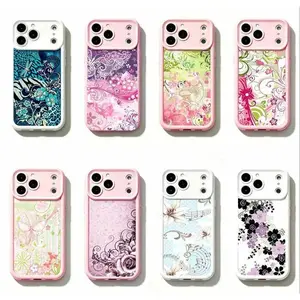 Vintage Floral & Music Notes Aesthetic Phone Cover for iPhone 11-17 Pro Max & S21-22, Pastel Cottagecore Musical Floral Tough Case, Made of premium TPU material, wear-resistant, anti-slip and waterproof phone protective cover