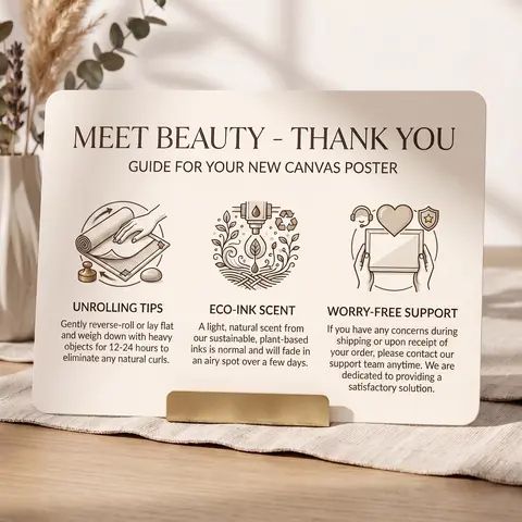 Poster after-sales card