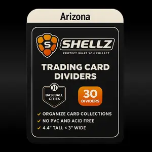Shellz Baseball Team City Trading Card Dividers (30-Pack)
