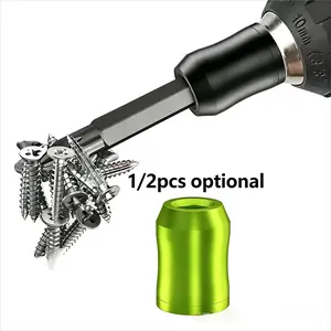 Strong magnetic screw ring, 1/4 inch/6.35mm universal magnetic screw ring drill bit, used for hexagonal screwdriver and power drill bit screw ring power supply position, Magnetic Screwdriver Tools, High Magnetic Screwdriver