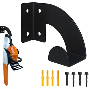 Chainsaw Holder, Chainsaw Wall Mount, Heavy Duty Chainsaw Hanger–150lb Capacity, Suitable for Garden, Workshop, Garage Storage, Mounted Chainsaw Rack