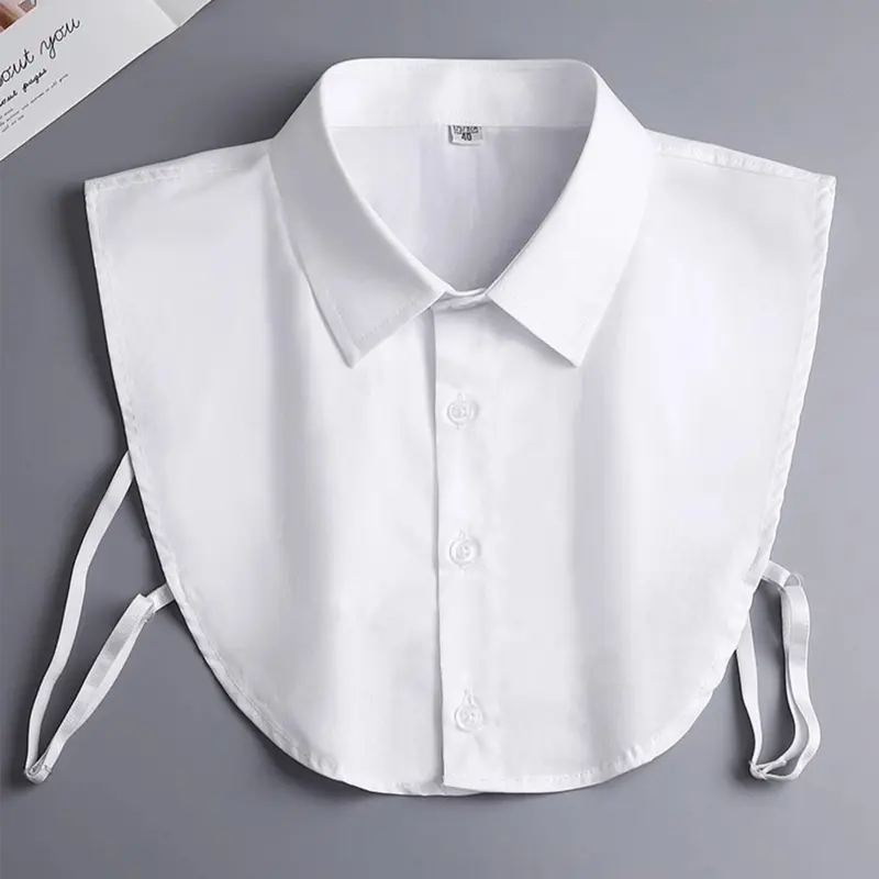 Women's Spring Autumn Solid Color Vertical Small Stand Collar, Business Fake Collar Neck Cover, Versatile Shirt Sweater Hoodie Fashion Accessory