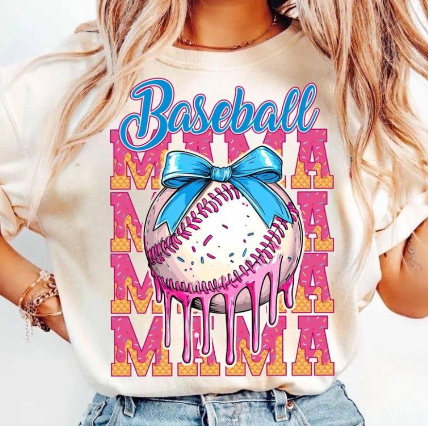 Baseball Mama Drip Shirt – Sweatshirt – Hoodie, Baseball Ice Cream Drip, Mama Baseball, Game Day Baseball, Mother’s Day Gifts, Gift for Mom, Colorful