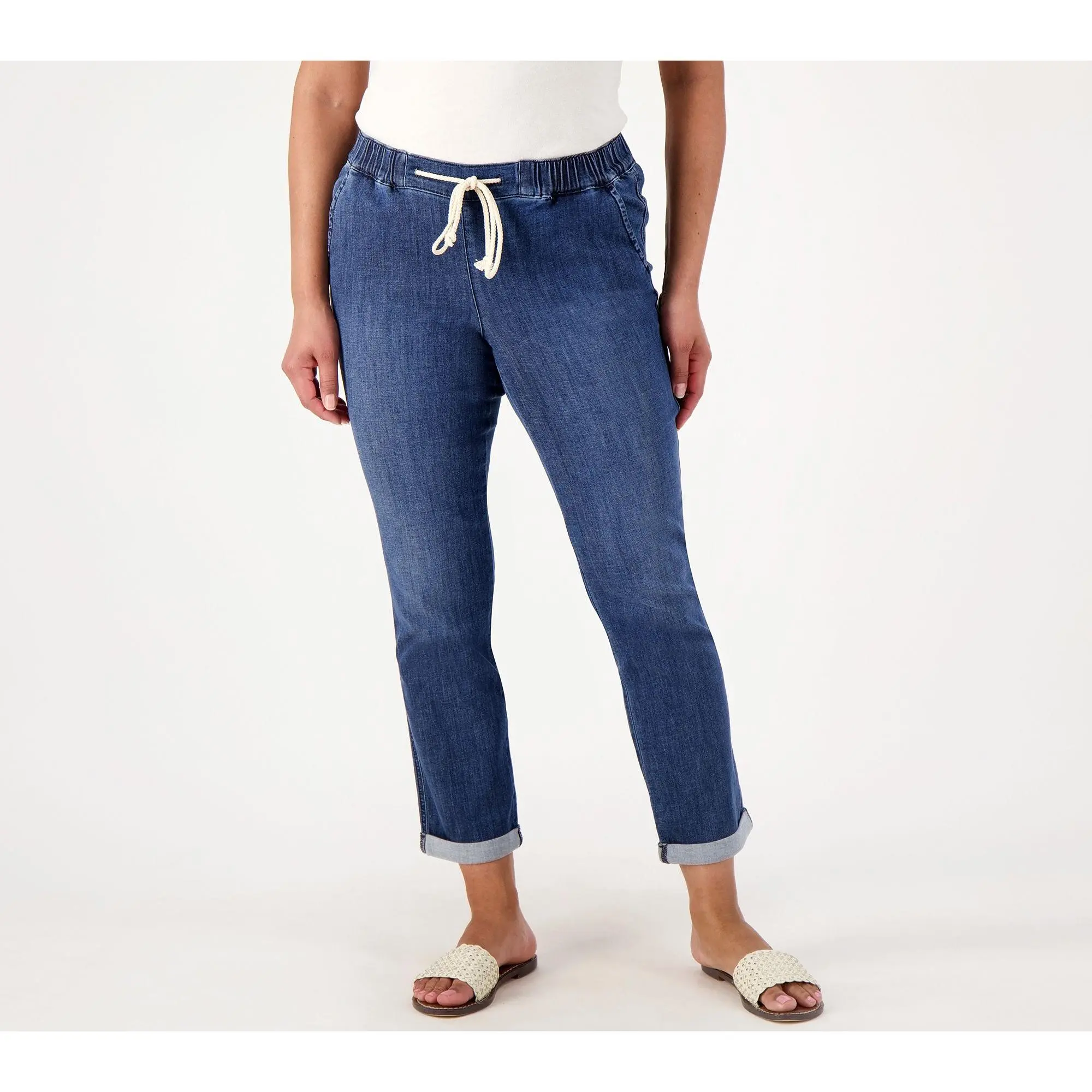 NYDJ Slim Ankle Jogger Lightweight Denim- Elegance NYDJ Slim Ankle Jogger Lightweight Denim- Elegance