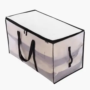 90L Large Storage Bags (6‑Pack) – Foldable Clothes Storage Bins with Reinforced Handles