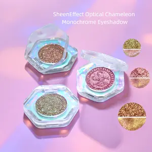 SheenEffect Optical Chameleon Monochromic Eyeshadow - Get The Ultraviolet Baddie Look in 2 Secs! Day to Night Versatile Makeup Makeup