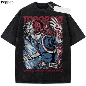 Shoto Todoroki Shirt, My Hero Academia Shirt, MHA Shirt, Anime Shirt, Vintage T-Shirt, Anime Merch, Gift For Men & Women, Unisex Cotton Crewneck Short Sleeve T-Shirt Menswear Womenswear Streetwear Top Tropical